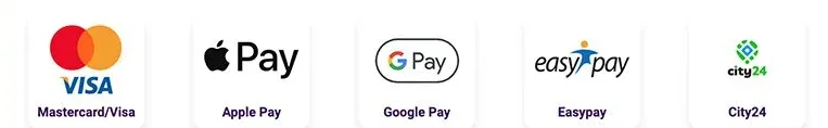 Платіжні методи каси Cosmolot: Mastercard, Visa, Apple Pay, Google Pay, Easypay, City24